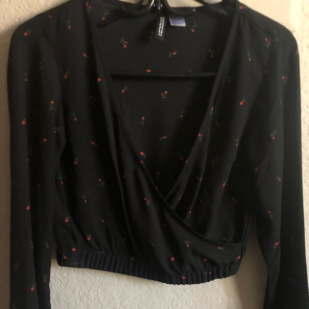 Top from H&M small rose print